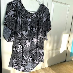 Cato Black & White Blouse Top XL NWOT🖤🤍